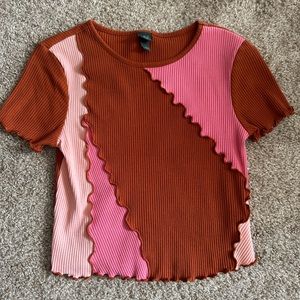 Target Wild Fable Multi-Colored Tee Medium